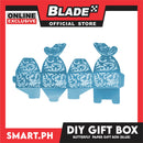 DIY Gift Box, Butterfly On Top Design Paper Gift Box, Small 6cm (Blue) Perfect For Party Giveaway Or Souvenir