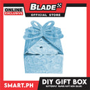 DIY Gift Box, Butterfly On Top Design Paper Gift Box, Small 6cm (Blue) Perfect For Party Giveaway Or Souvenir