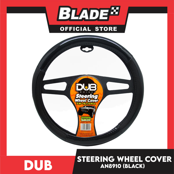 Dub Steering Wheel Cover AN8910 (Black) for Toyota, Mitsubishi, Honda, Hyundai, Ford, Nissan, Suzuki, Isuzu, Kia, MG and more
