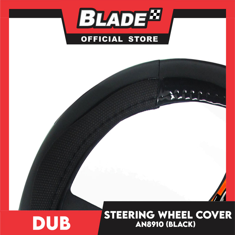 Dub Steering Wheel Cover AN8910 (Black) for Toyota, Mitsubishi, Honda, Hyundai, Ford, Nissan, Suzuki, Isuzu, Kia, MG and more