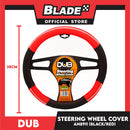 Dub Steering Wheel Cover AN8911 (Red/Black) for Toyota, Mitsubishi, Honda, Hyundai, Ford, Nissan, Suzuki, Isuzu, Kia, MG and more