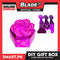 DIY Gift Box, Flower On Top Design Paper Gift Box 7cm (Pink) Perfect For Party Giveaway Or Souvenir