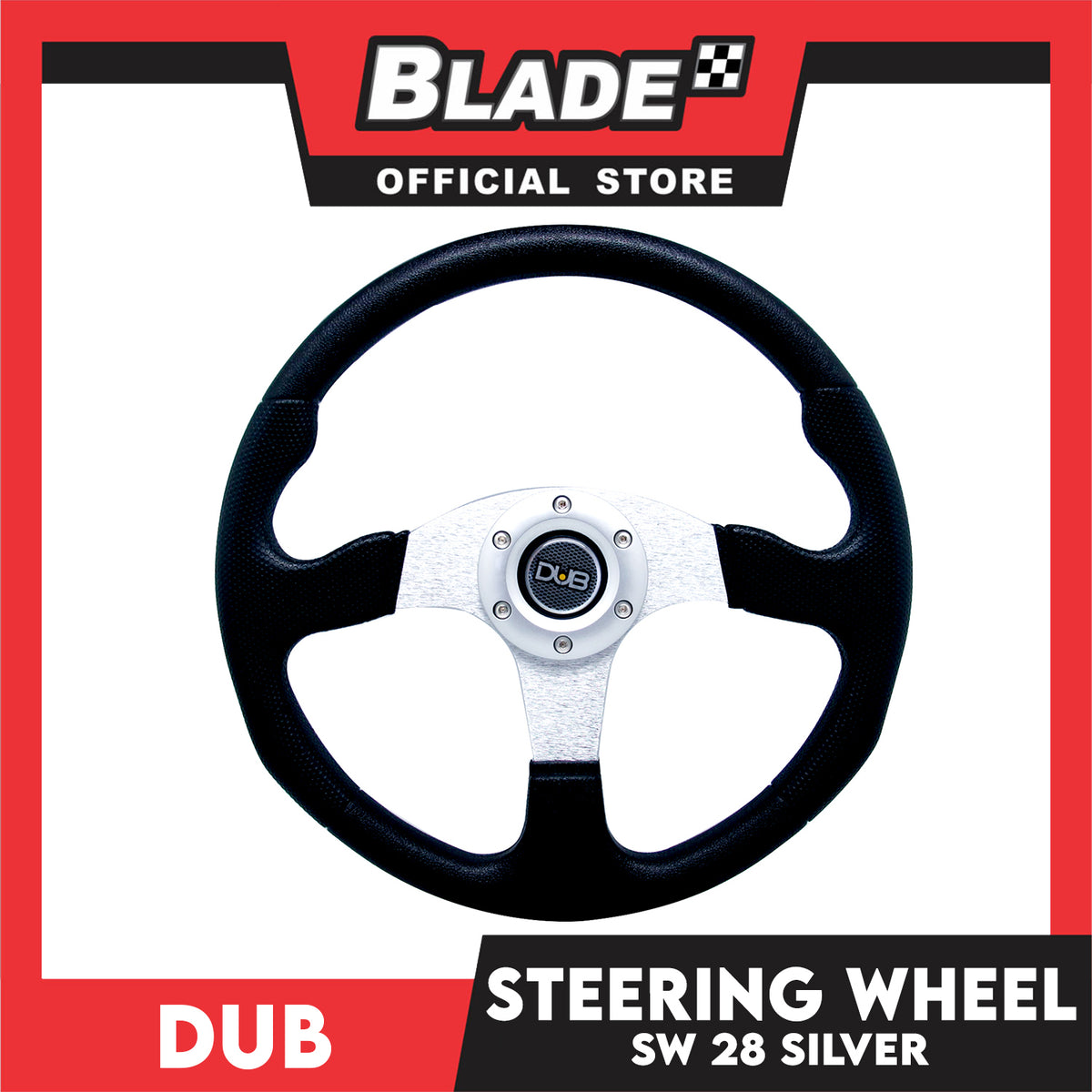 Dub Steering Wheel #28 (Silver) Steering Wheels & Accessories