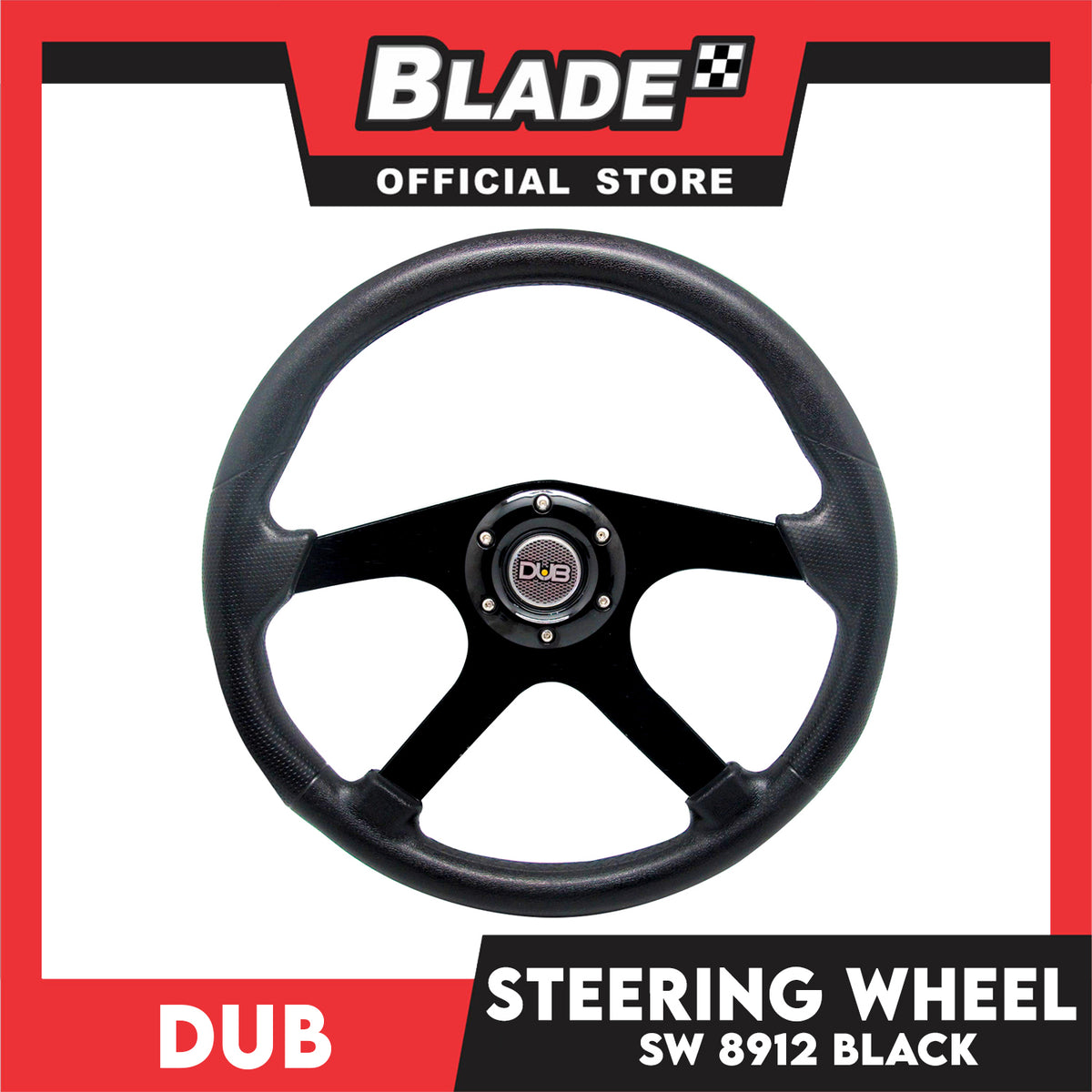 Dub Steering Wheel 8912 (Black) Steering Wheels & Accessories