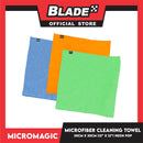 3pcs Micromagic MicroFiber Cleaning Towel 30cm x 30cm (Neon Pop) Scratch-Free, Washable