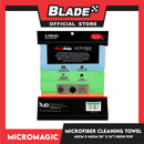 3pcs Micromagic MicroFiber Cleaning Towel 40cm x 40cm (Neon Pop) Scratch-Free, Washable
