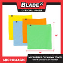 12pcs Micromagic MicroFiber Cleaning Towel 40cm x 40cm (Neon Pop) Scratch-Free, Washable