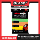 12pcs Micromagic MicroFiber Cleaning Towel 40cm x 40cm (Neon Pop) Scratch-Free, Washable