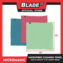 3pcs Micromagic MicroFiber Cleaning Towel 30cm x 30cm (Simply Nordic) Scratch-Free, Washable
