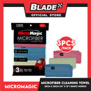 3pcs Micromagic MicroFiber Cleaning Towel 30cm x 30cm (Simply Nordic) Scratch-Free, Washable