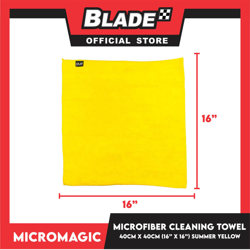 12pcs Micromagic MicroFiber Cleaning Towel 40cm x 40cm (Summer Yellow) Scratch-Free, Washable