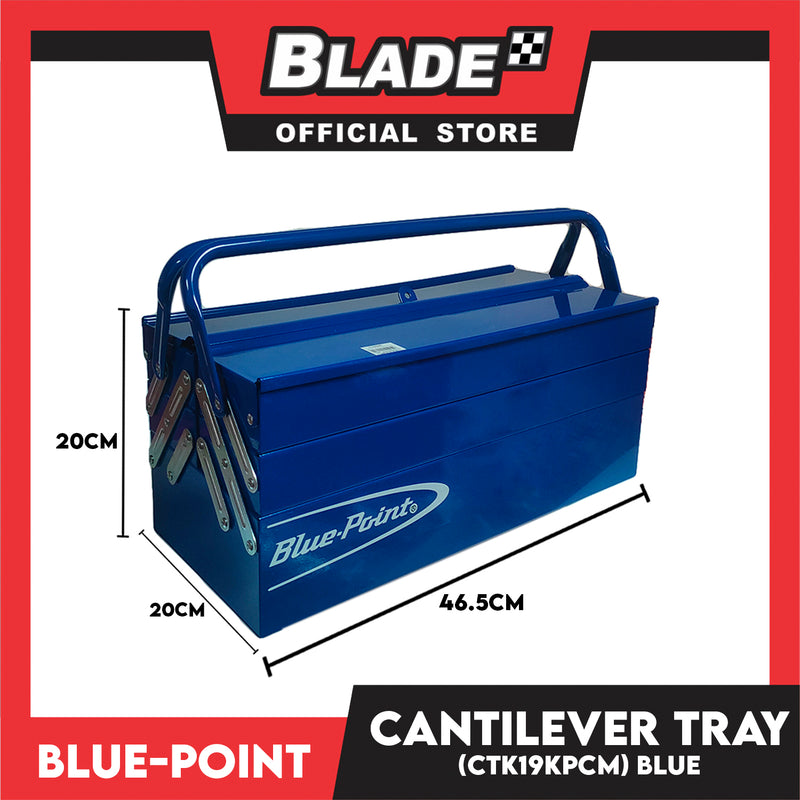 Blue-Point Cantilever Tray CTK19KPCM (Blue) Metal Tool Box, 19' ' Cantilever Style