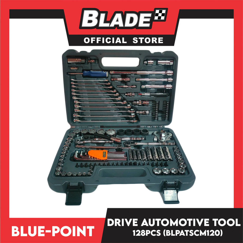 Blue-Point Drive Automotive Tool 128pcs Set 1/4' ' 3/8' ' And 1/2' ' B ...