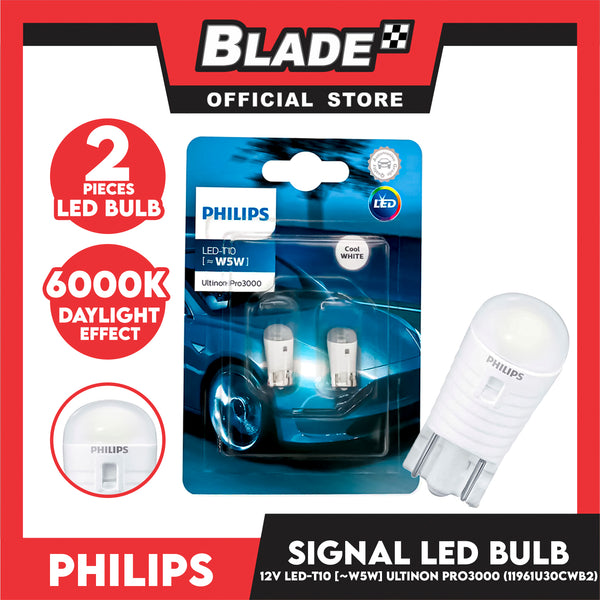  Philips Ultinon Pro3000 LED T10 car signaling bulb