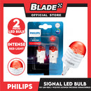 Philips Ultinon Pro3000 SI Car Signaling Bulb 11066U30RB2 (Red Intense) Led-Red W21/5W