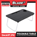 Portable Folding Table for Study, Laptop Desk, Mini Laptop Support Tray  (Black) 38 x 25 cm (LxW)
