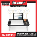 Portable Folding Table for Study, Laptop Desk, Mini Laptop Support Tray  (Black) 38 x 25 cm (LxW)