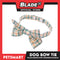 Pet Bow Tie Bandana Checkered Design, Yellow Green White Color DB-CTN36S (Small) Perfect Fit For Dogs And Cats
