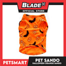 Pet Sando Halloween Design, Orange Color DG-CTN138M (Medium) Perfect Fit For Dogs And Cats