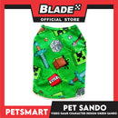 Pet Sando with Character Design, Green Color DG-CTN139M (Medium) Perfect Fit For Dogs And Cats