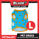 Pet Sando Ducks Design, Blue with Yellow Piping Colors (Large)