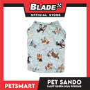 Pet Sando Light Green Color, Dog Design DG-CTN144XL (XL) Perfect Fit For Dogs And Cats