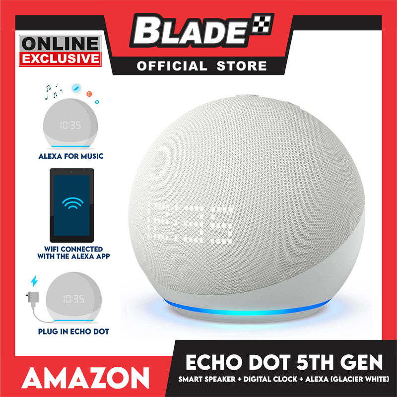 Echo Dot (5th Generation, Glacier White)