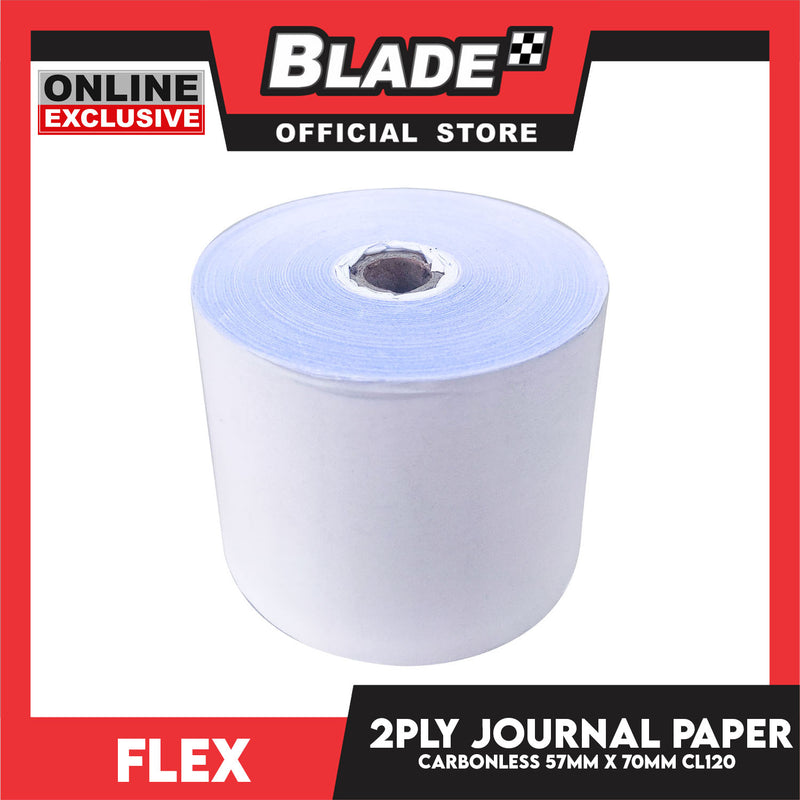 Flex 2PLY Carbonless Journal Paper CL120 57MM x 70MM