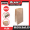 Flex Brown Paper Bag #1  XS 90mm x 160mm x 55mm (100pcs/pack) PBAG151