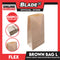 Flex Brown Paper Bag #20 Large 207mm x 380mm x 121mm (100pcs/pack) PBAG164
