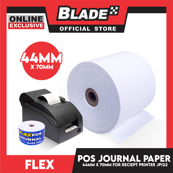 Flex POS Journal Roll Paper JP122 44MM x 70MM Cash Register POS Receipt Paper