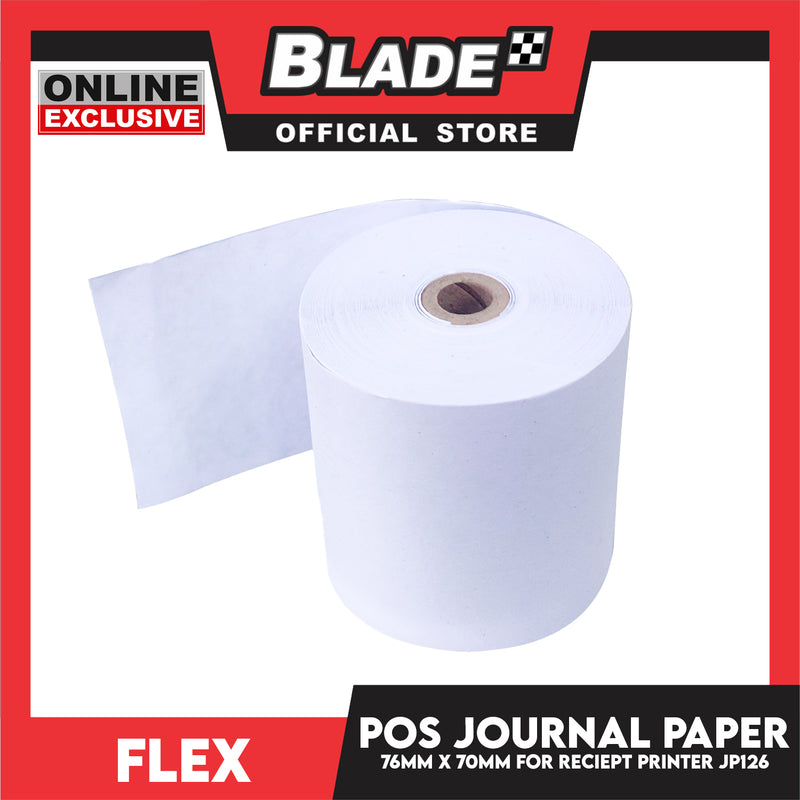 Flex POS Journal Roll Paper JP126 76MM x 70MM Cash Register POS Receipt Paper