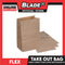 Flex Take Out Bag Paper Bags for Grocery Shopping 100pcs #4 PBAG504 420x300x172mm (LxWxH)