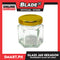Glass Jar Container with Lid, Hexagon Design 45ml Kitchen Canisters for Coffee, Sugar, Spice and etc.