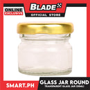 Glass Jar Container with Lid, Round Design 30ml Kitchen Canisters for Coffee, Sugar, Spice and etc.