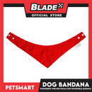 Dog Bandana, Strawberry Design, Pink with Red Polka Dots Reversible Bandana DB-CTN41M (Medium) Soft and Comfortable Pet Bandana