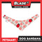 Dog Bandana, Strawberry Design, Pink with Red Polka Dots Reversible Bandana DB-CTN41XL (XL) Soft and Comfortable Pet Bandana