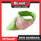 Dog Collar Bandana, Green Polka Dots with Pink Heart Round Collar Bandana DB-CTN42M (Medium) Soft and Comfortable Pet Bandana