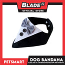 Dog Bandana, Black Tuxedo with 3 Interchangeable Bow Ties DB-CTN45XL (XL) Soft and Comfortable Pet Bandana