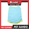 Pet Sando (Large) Blue and White Stripes with Yellow Piping Design Sando Pet Shirt