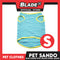 Pet Sando (Small) Blue and White Stripes with Yellow Piping Design Sando Pet Shirt