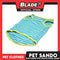 Pet Sando (Small) Blue and White Stripes with Yellow Piping Design Sando Pet Shirt