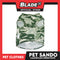 Pet Sando Camouflage Green/White (Medium) Pet Shirt Clothes Dress Perfect fit for Dogs