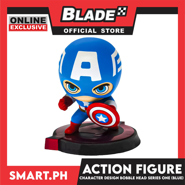 Gifts Action Figure Toy Collection, Character Design Bobble Head Series One (Blue)