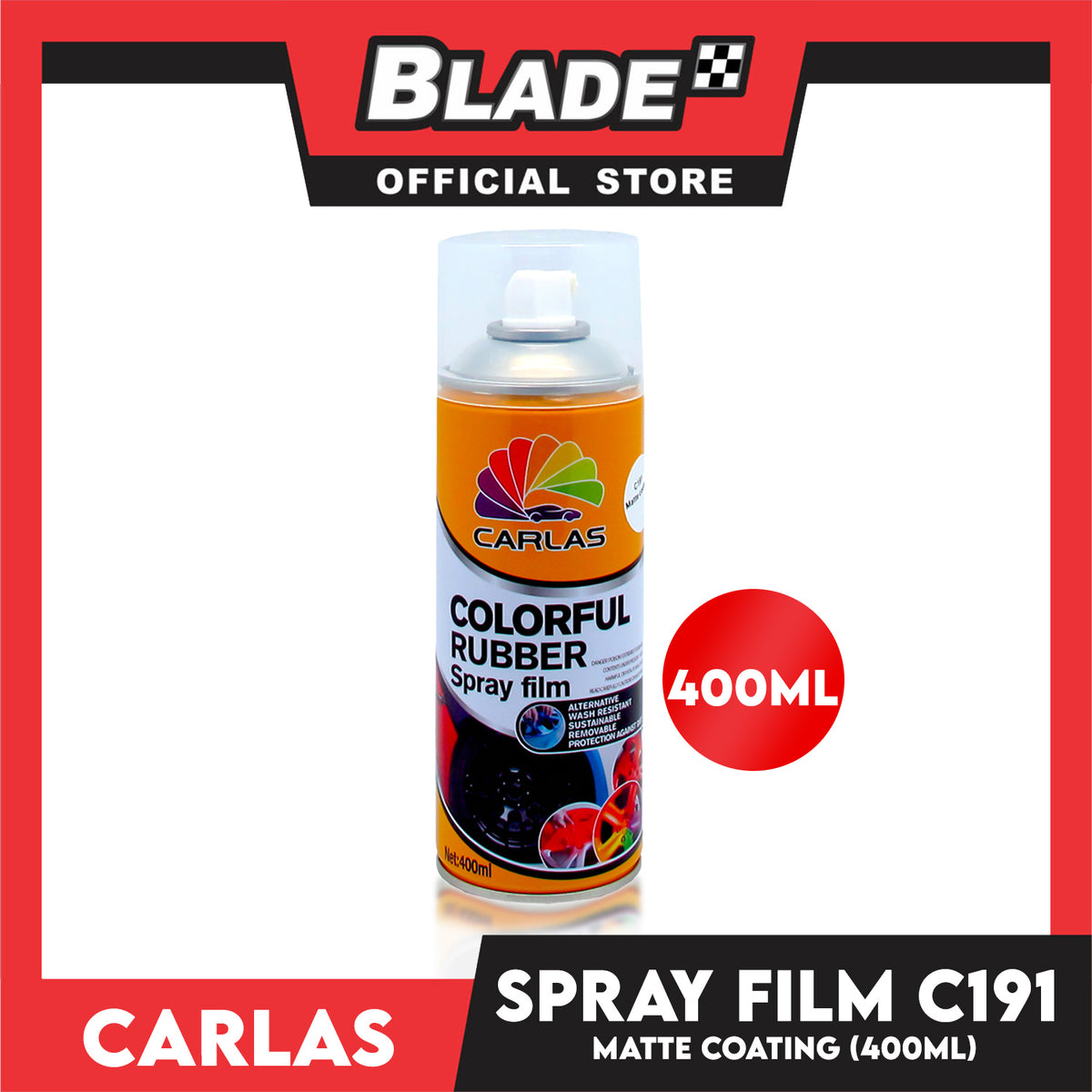 Carlas Colorful Rubber Spray Film 400ml (Matte Coating)