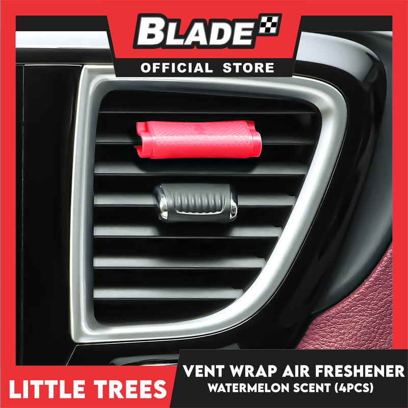 Little Tree Vent Wrap 4pcs (Watermelon) Provides Long-Lasting Scent, S ...