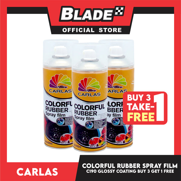 Buy 3 Take 1 Free! Carlas Colorful Rubber Spray film 400ml (Glossy Coating)