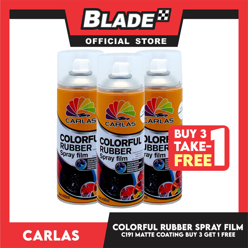 Buy 3 Take 1 Free! Carlas Colorful Rubber Spray Film 400ml (Matte Coating)