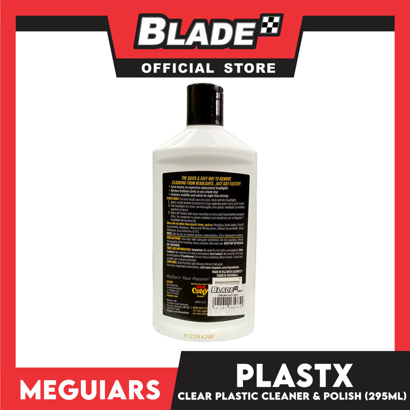 Meguiar's Plastx Clear Plastic Cleaner and Polish 295ml