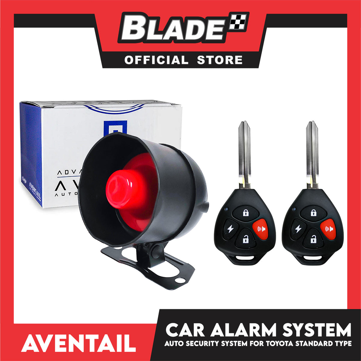 Aventail Car Alarm System Auto Security for Toyota Standard Type, Vehicle Alarm Security Protection System